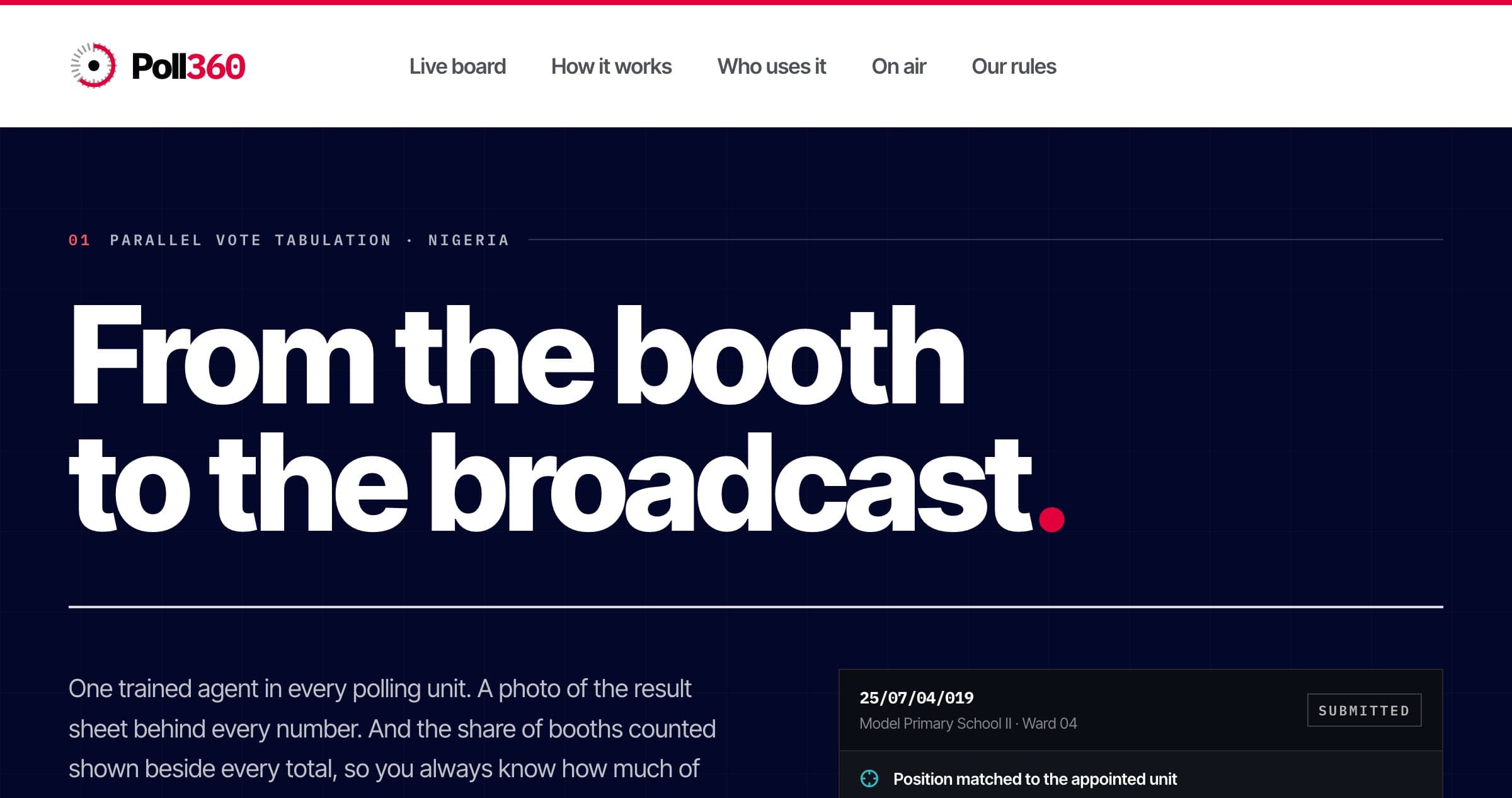 Poll360 by BitLayerX Technologies: From the booth to the broadcast.