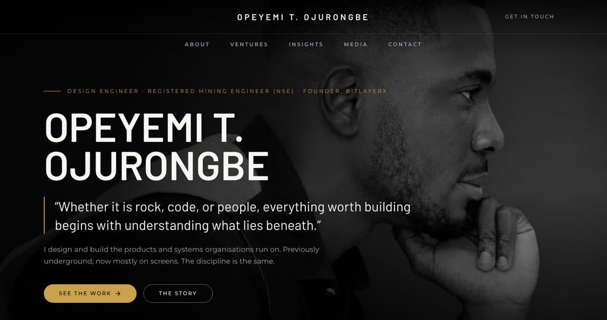 The Opeyemi website.