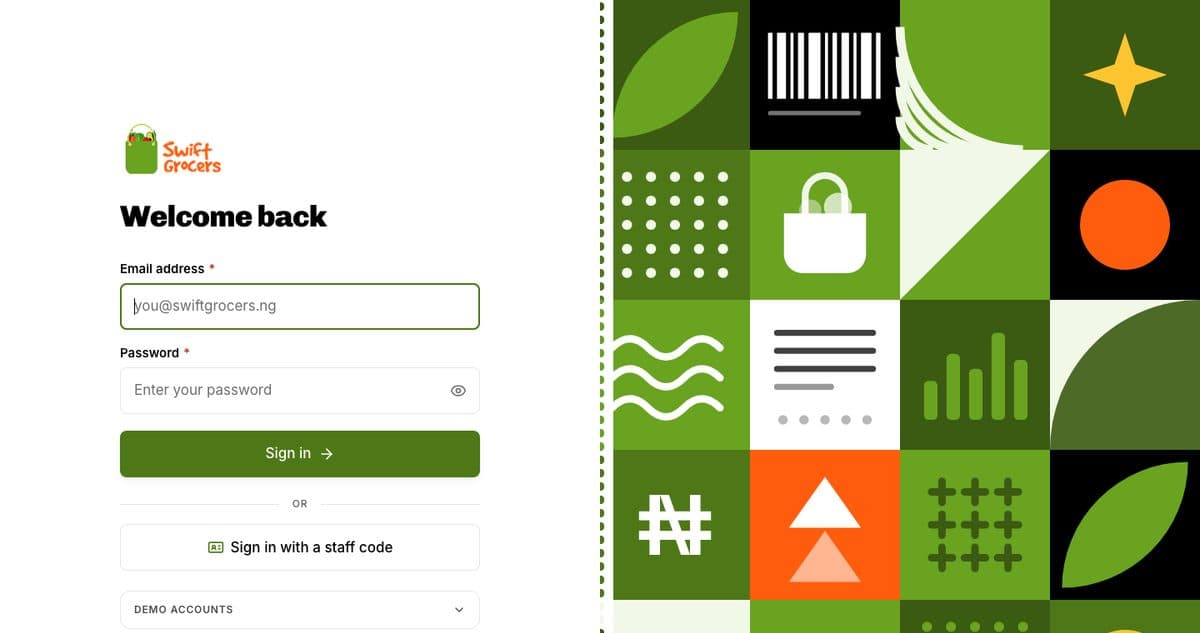 The Point Of Sale Webapp website.